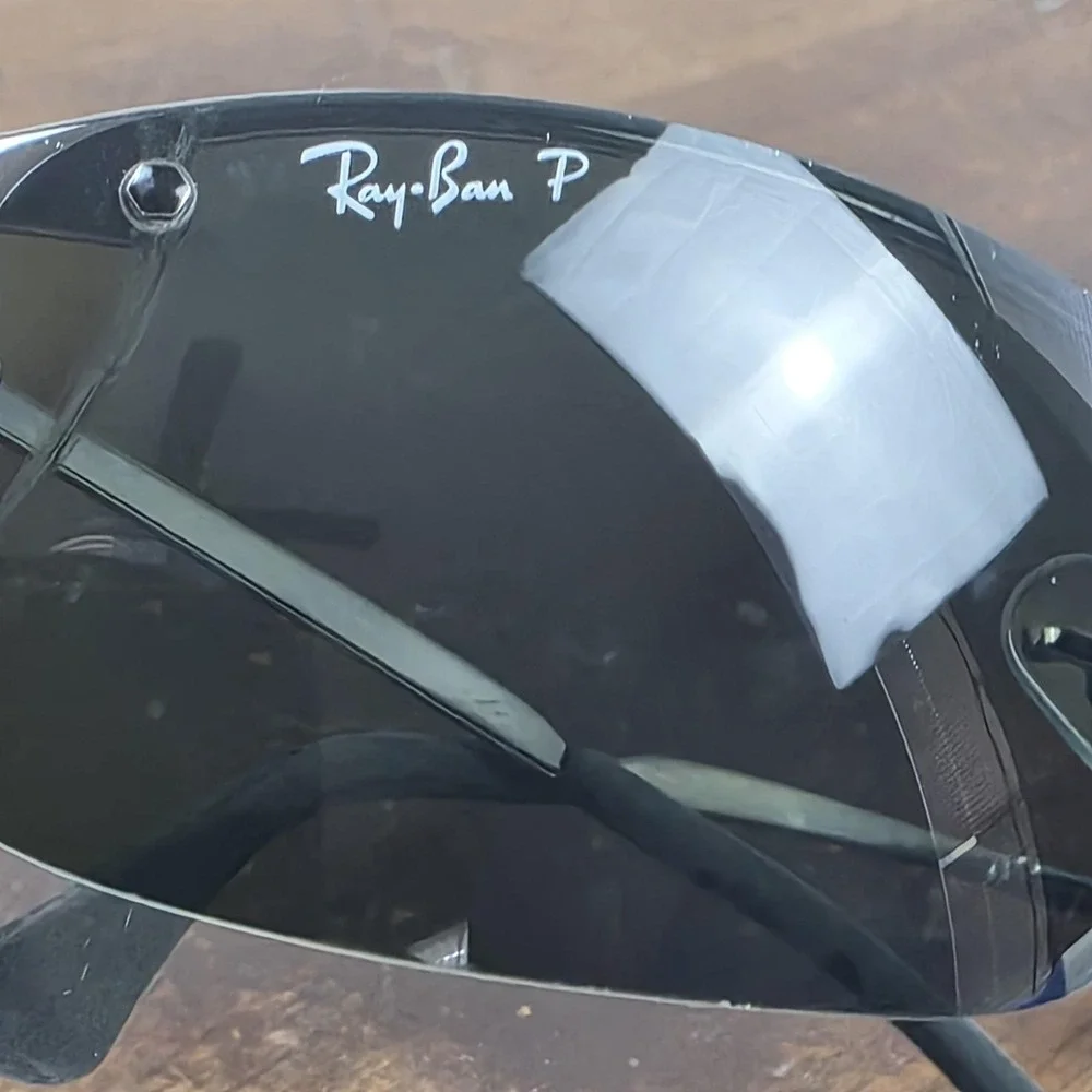 Ray-Ban RB 3183 Sunglasses Mens 63-15-125 Gray Green Polarized Wrap 004/9A